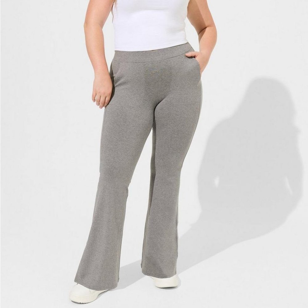 Torrid gray flare legging, never worn with tags size 2